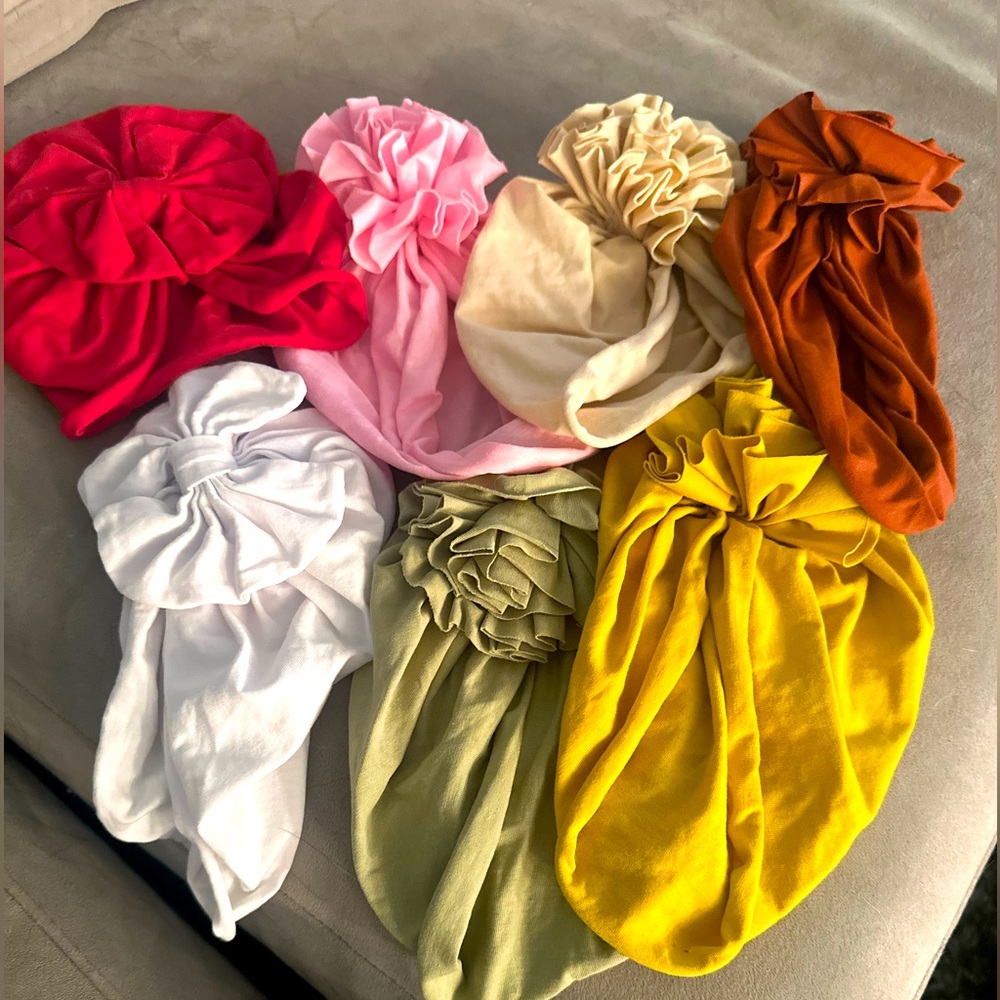 Baby turbans. Sold in a bundle. SO CUTE!